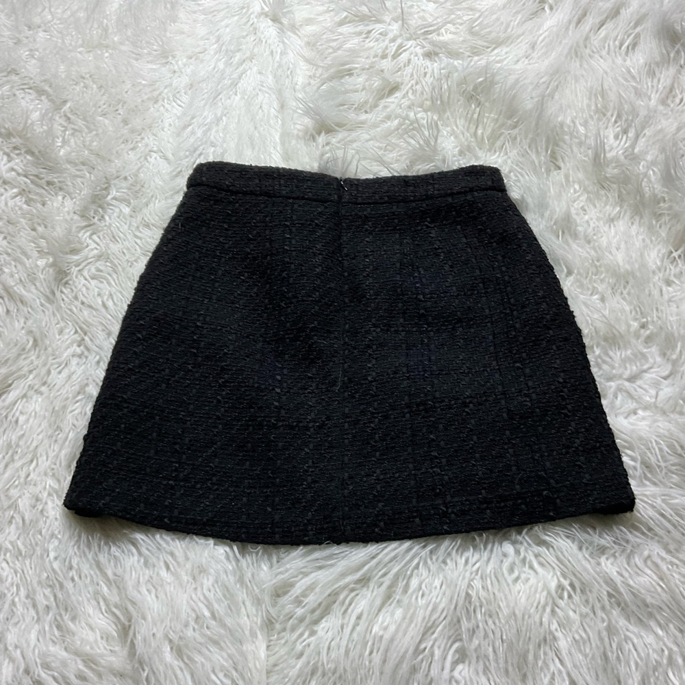Maison D'Amelie black tweed mini skirt - Picture 4 of 4
